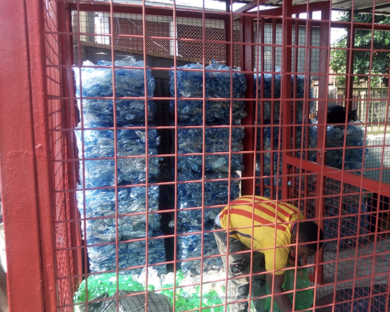 Materials being handled within a recovery operation.